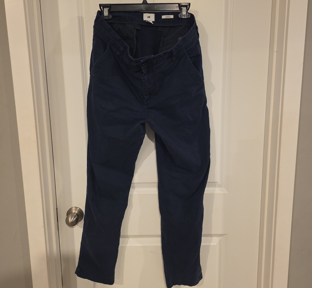 H&M Dark Navy Chino Pants